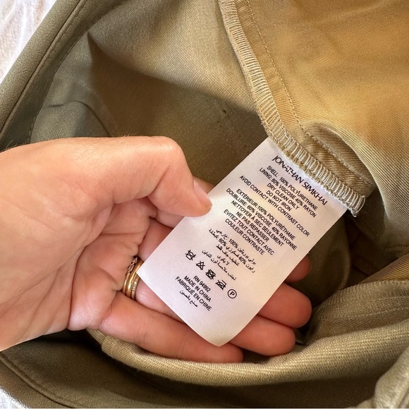 JONATHAN SIMKHAI Tess Vegan Leather Pants Size 2 - Picture 10 of 13